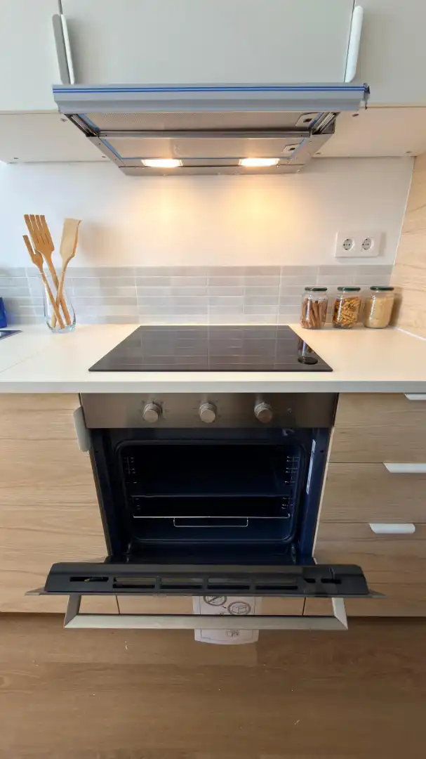Kitchen of Flat for rent in Monforte de Lemos  with Heating, Furnished and Oven