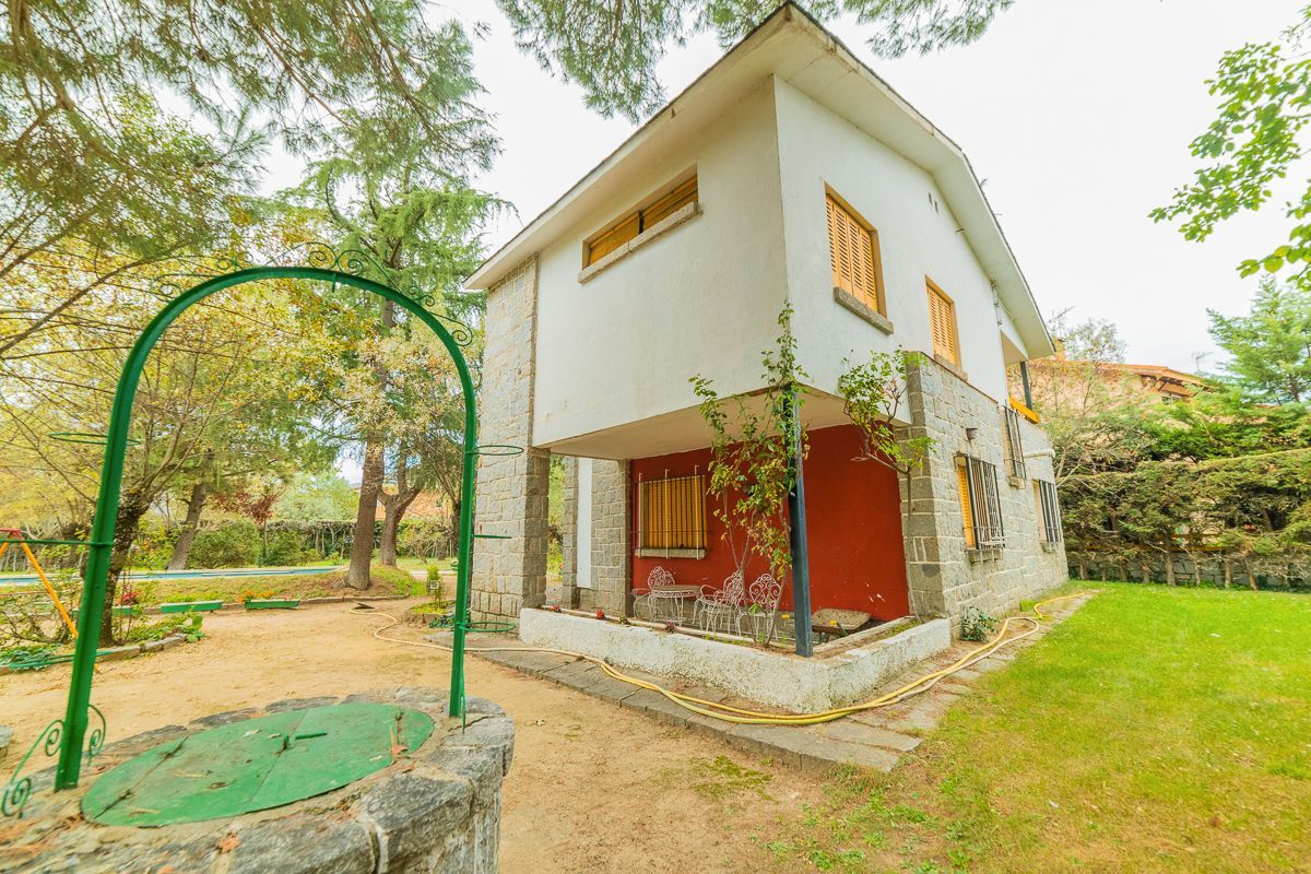 Vista exterior de Casa o chalet en venta en Alpedrete con Calefacción, Jardín privado y Terraza