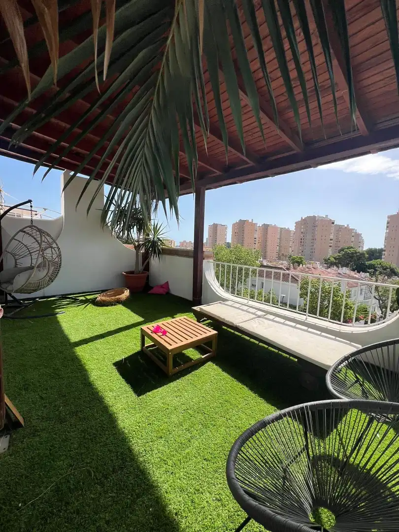Terrassa de Casa adosada de lloguer en Playamar - Benyamina
