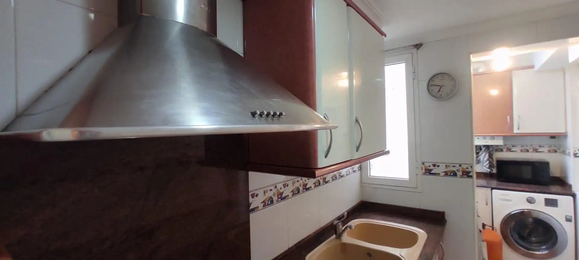 Küche von Wohnung zur Miete in Valencia mit Balkon
