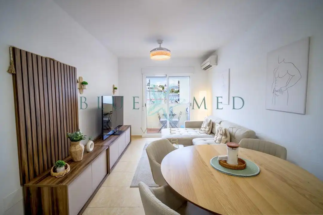 Sala de estar de Apartamento en venta en Puerto de Mazarrón