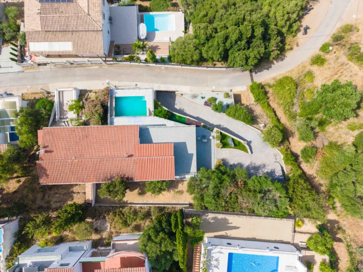 Exterior view of Houses for sale in Roses  with Terrace and Swimming Pool