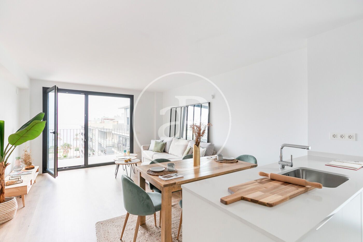 Exterior view of Duplex for sale in Badalona  with Air Conditioner, Heating and Balcony