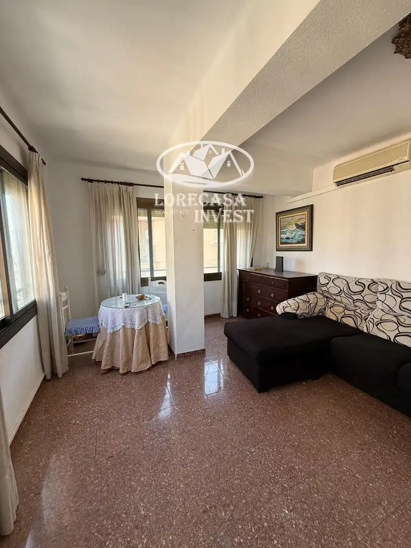 Living room of Flat for sale in  Palma de Mallorca  with Air Conditioner, Terrace and Furnished