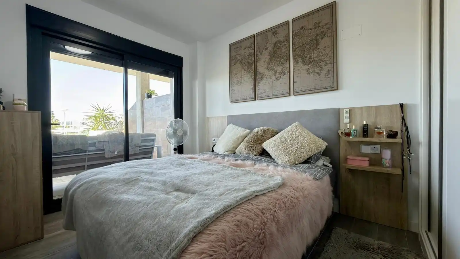 Schlafzimmer von Maisonette zum Verkauf in Finestrat mit Klimaanlage, Heizung und Privatgarten