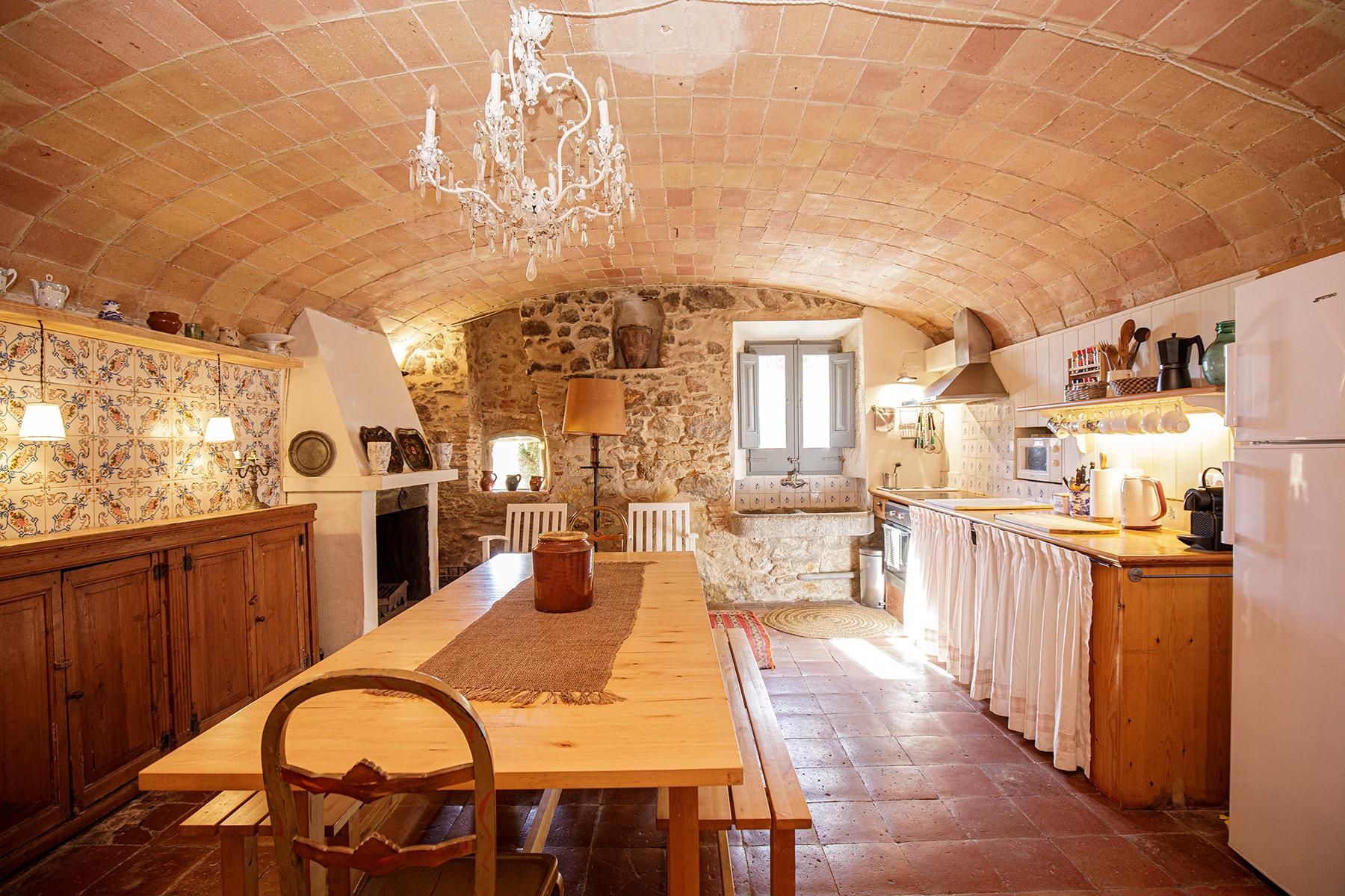 Cuina de Finca rústica de lloguer en Pals