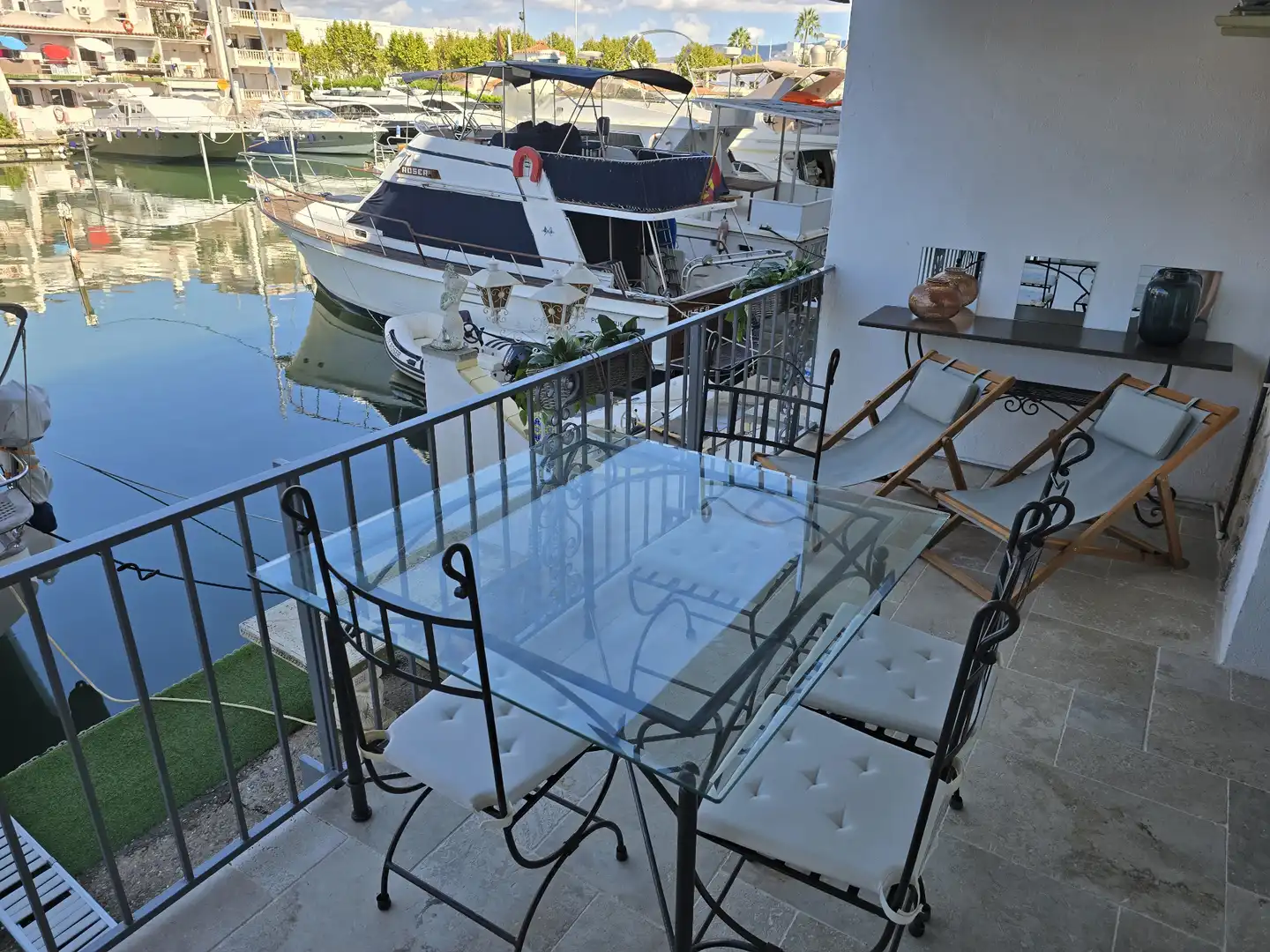 Balcony of Apartments for sale in Empuriabrava  with Air Conditioner, Parquet flooring and Terrace