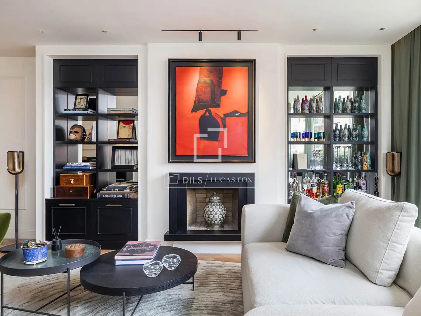 Living room of Flat for sale in Barcelona  with Air Conditioner, Heating and Parquet flooring
