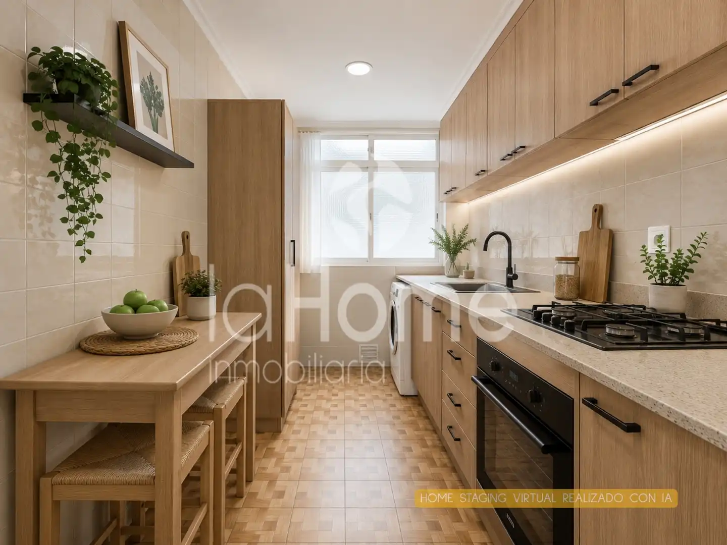 Kitchen of Flat for sale in Paterna  with Air Conditioner, Oven and Balcony