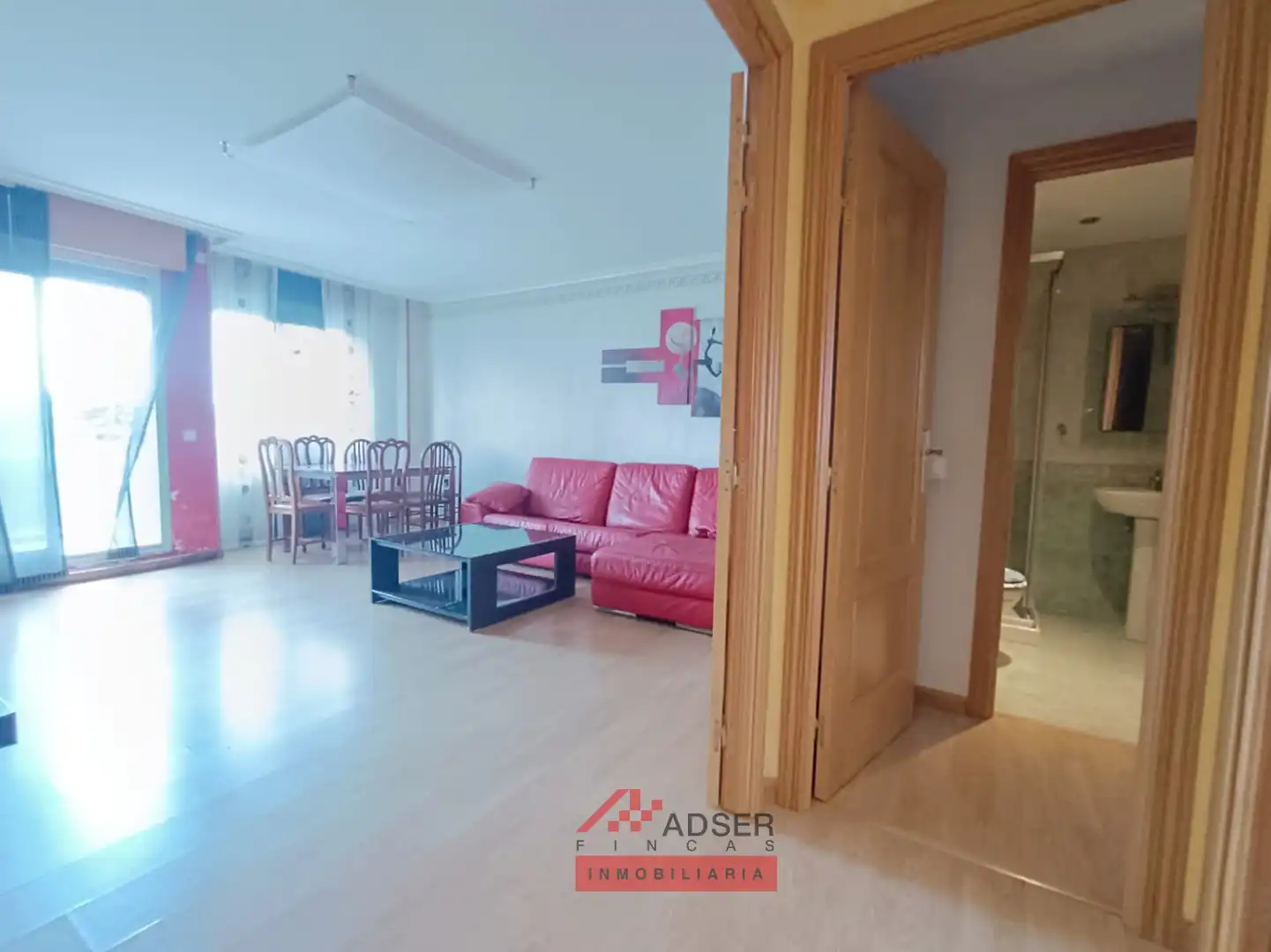 Living room of Flat for rent in  Logroño  with Heating, Private garden and Parquet flooring