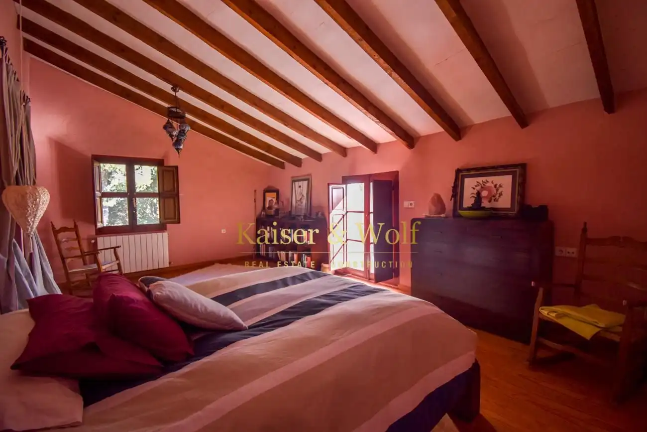 Schlafzimmer von Country house zum Verkauf in Elche / Elx mit Klimaanlage, Privatgarten und Terrasse