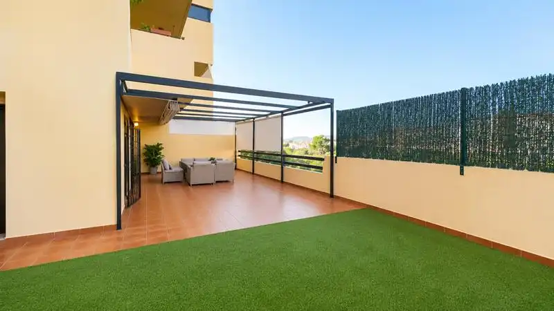Terrace of Flat for sale in Estepona  with Air Conditioner, Heating and Private garden