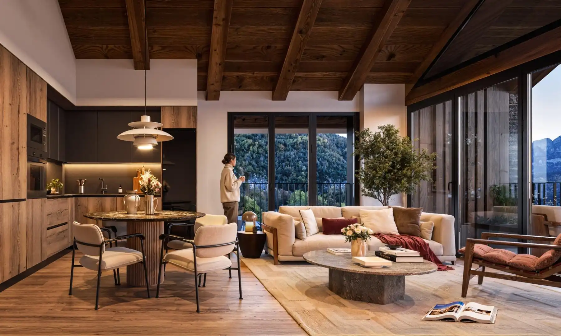 Living room of Flat for sale in Panticosa  with Heating, Storage room and Community pool