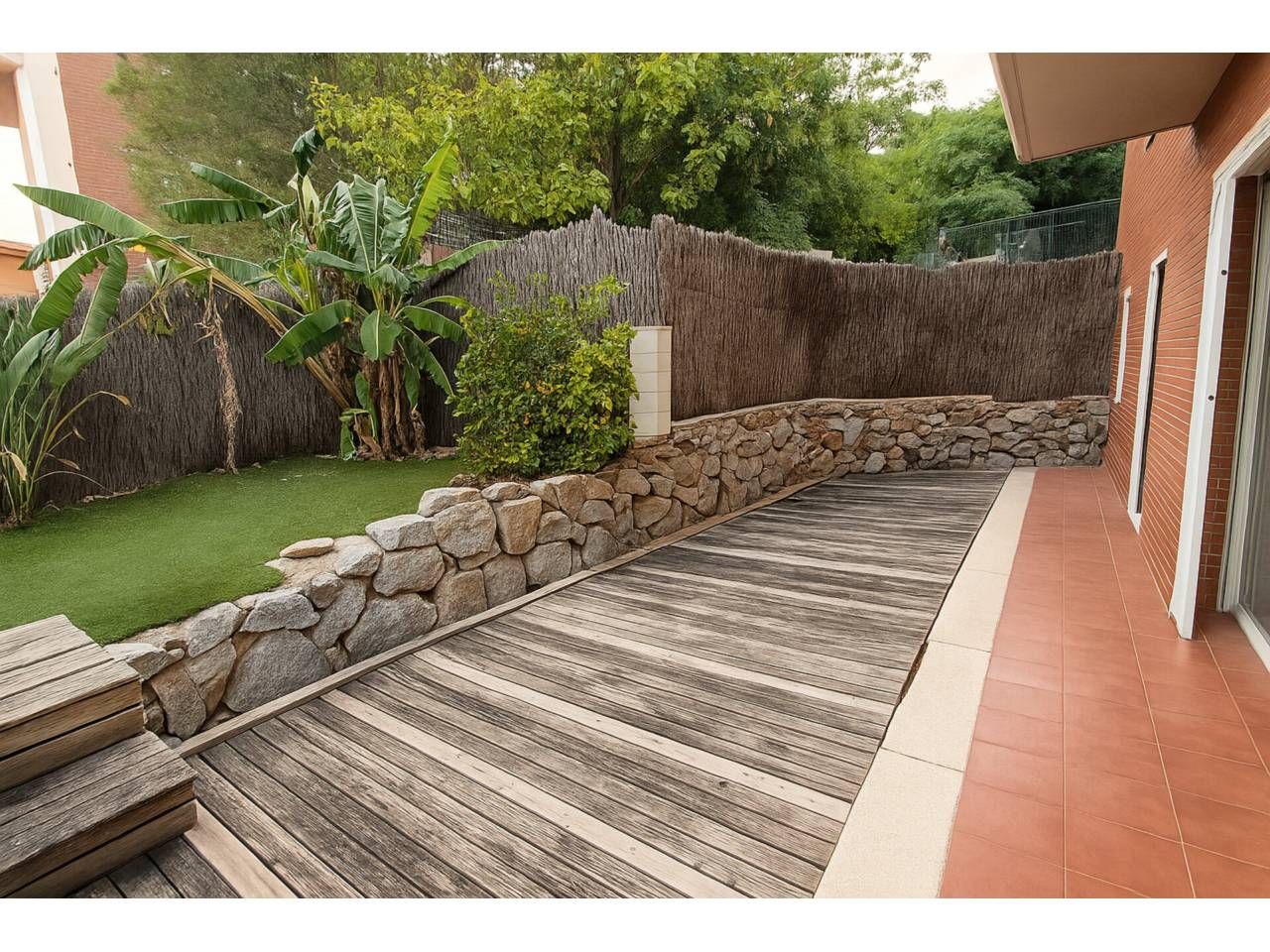 Terraza de Piso en venta en Santa Coloma de Gramenet con Calefacción, Jardín privado y Terraza