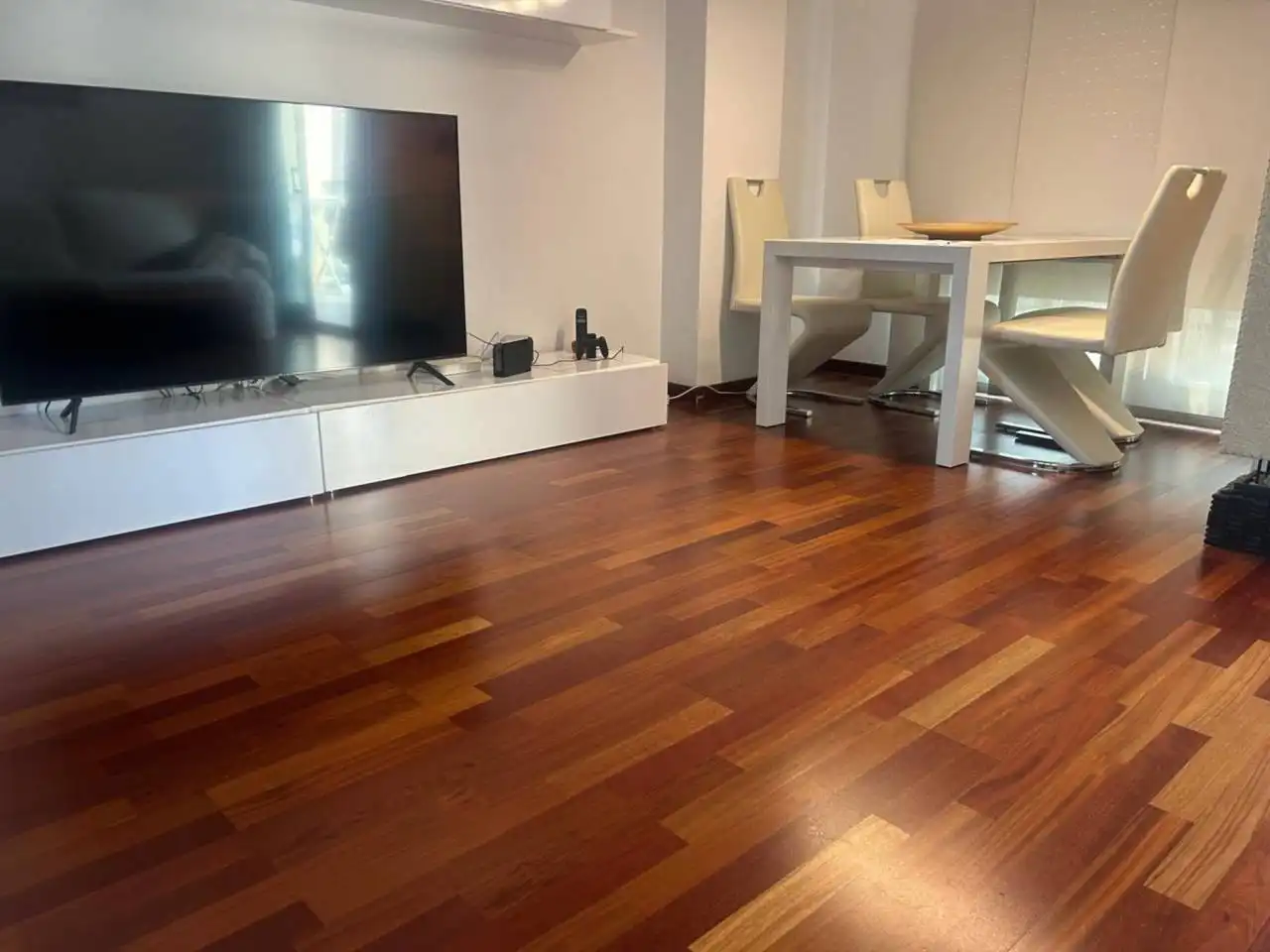 Wohnzimmer von Wohnung zum Verkauf in Castellón de la Plana / Castelló de la Plana mit Klimaanlage, Parkett und Terrasse