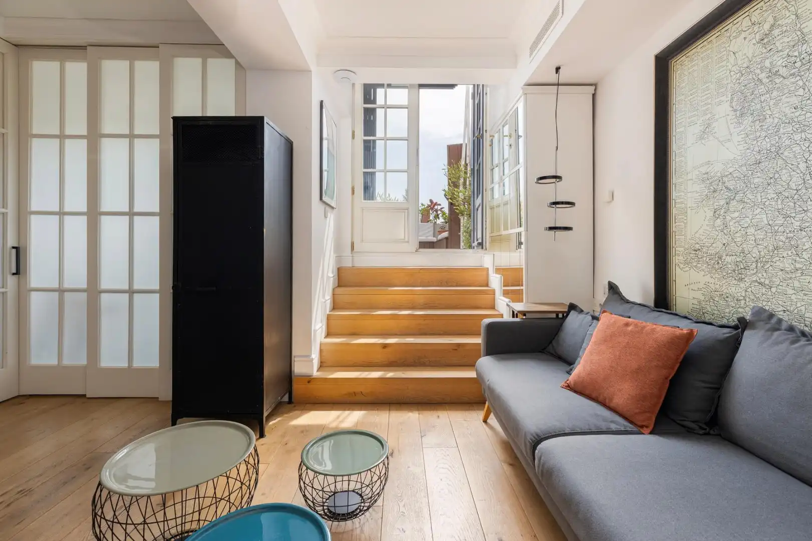 Sala de estar de Ático en venta en Barcelona con Aire acondicionado, Calefacción y Parquet