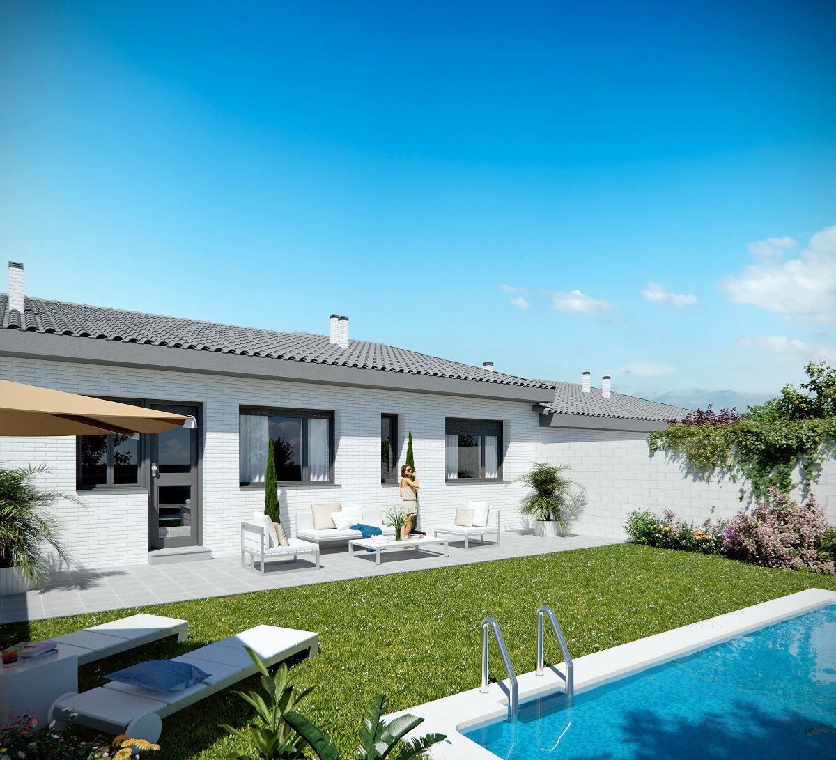 Garden of House or chalet for sale in Gerindote  with Heating, Private garden and Terrace