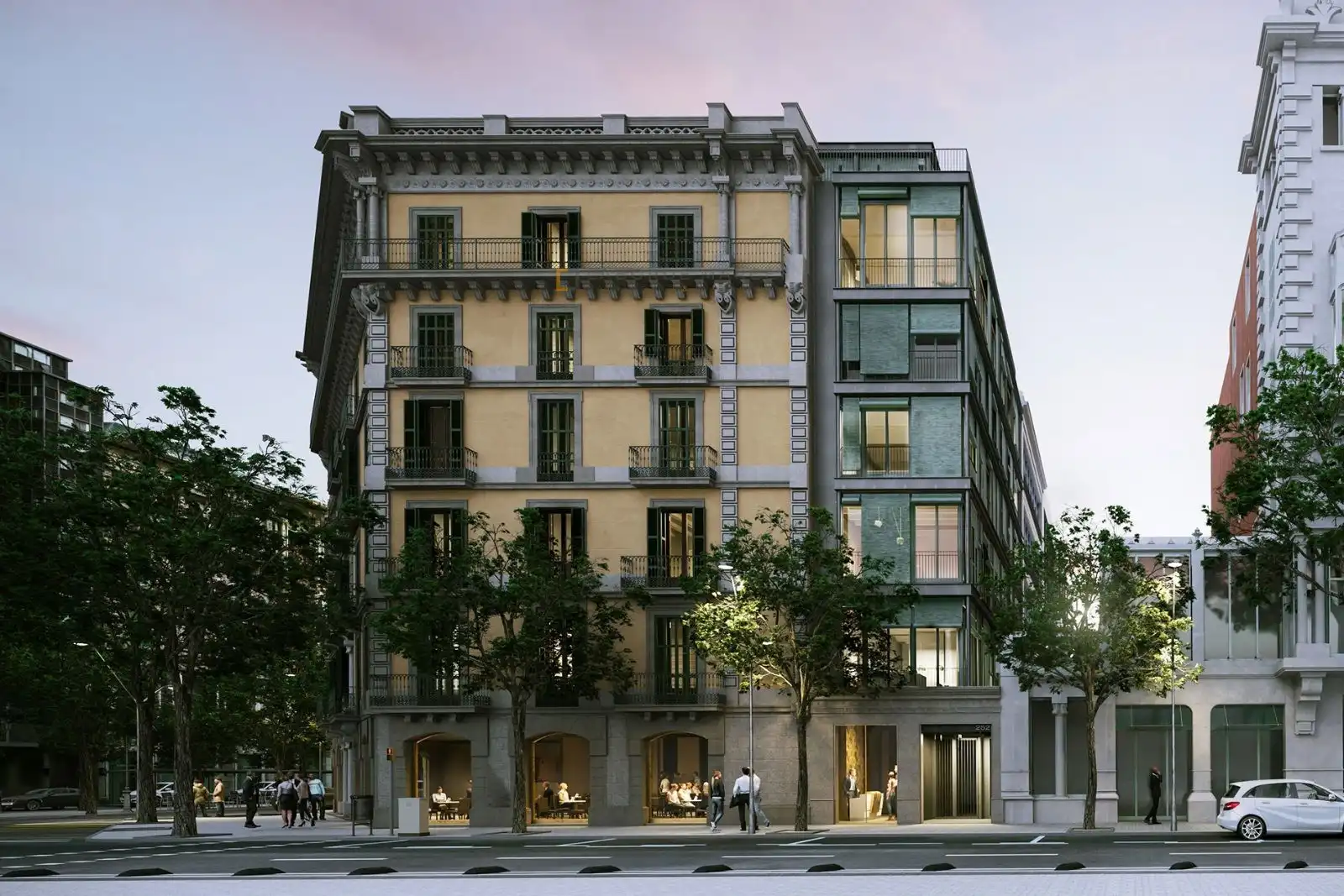Außenansicht von Wohnung zum Verkauf in Barcelona mit Terrasse