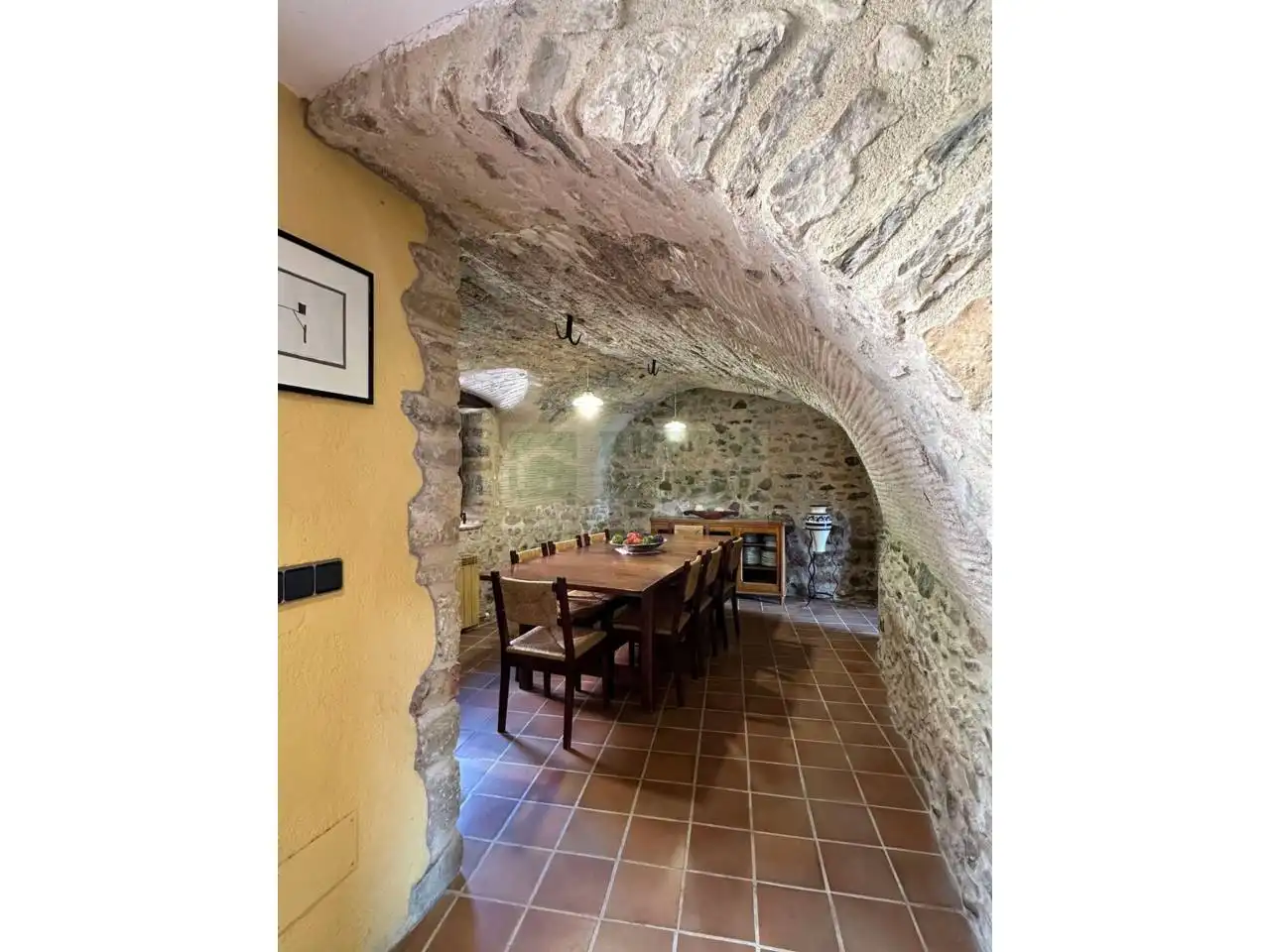 Dining room of Country homes for rent in Cruïlles, Monells I Sant Sadurní de L'Heura  with Heating, Terrace and Furnished