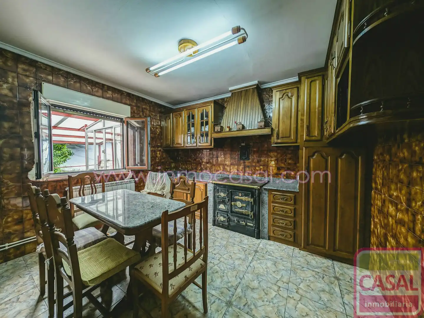 Küche von Haus oder Chalet zum Verkauf in Mieres (Asturias) mit Heizung, Terrasse und Abstellraum