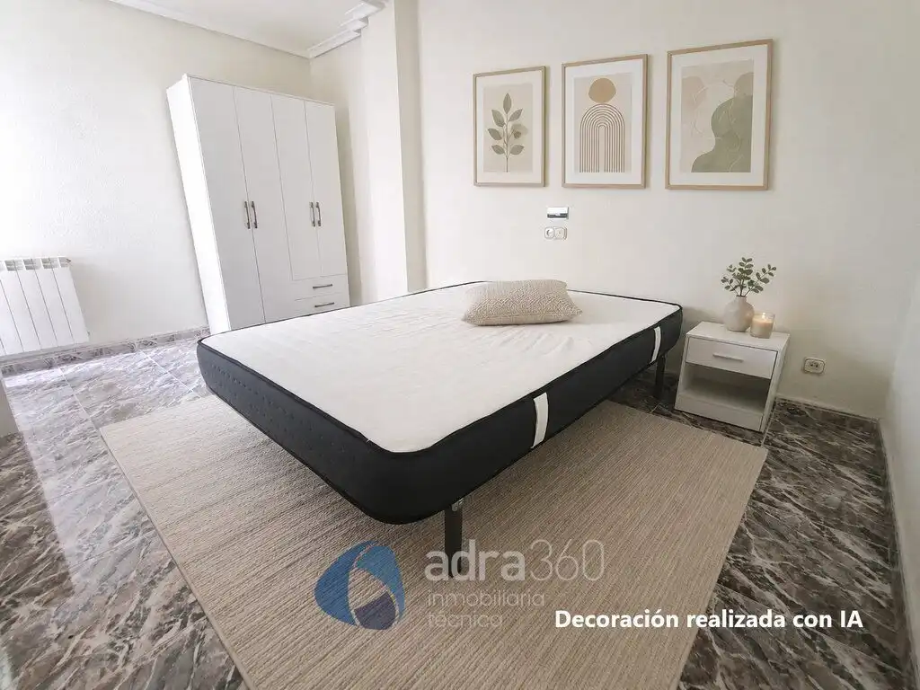Schlafzimmer von Wohnung zur Miete in  Logroño mit Heizung, Terrasse und Möbliert