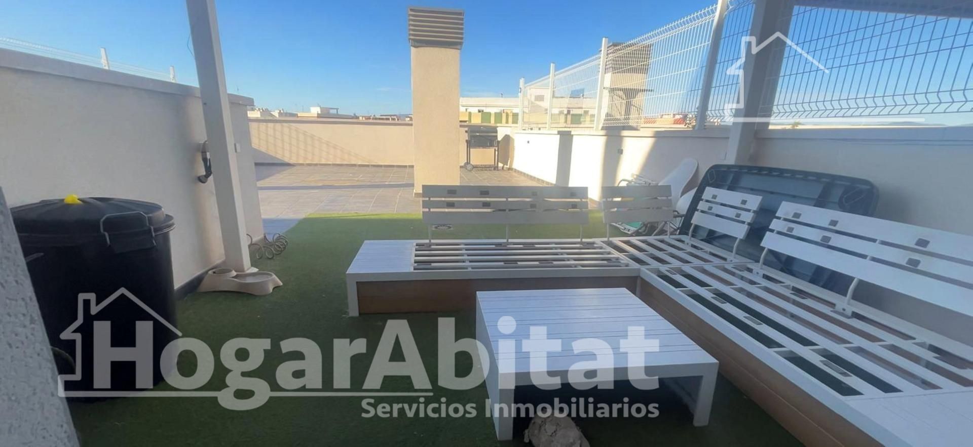 Terrasse von Wohnung zum Verkauf in Vilamarxant mit Klimaanlage, Terrasse und Abstellraum