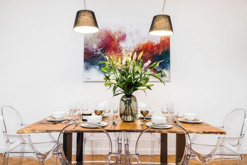 Comedor de Piso de alquiler en Alicante / Alacant con Aire acondicionado, Amueblado y TV