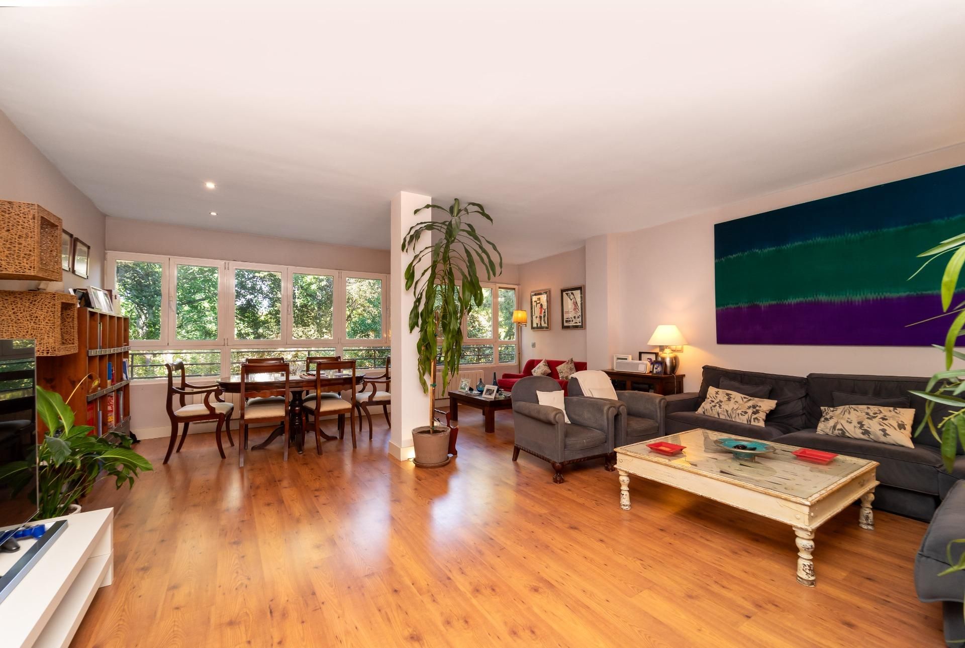 Sala de estar de Piso en venta en  Madrid Capital con Aire acondicionado y Calefacción
