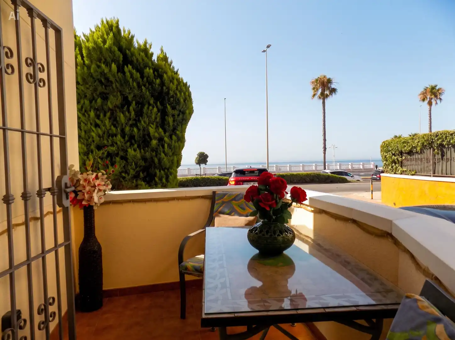 Terrasse von Wohnung zur Miete in Benalmádena mit Klimaanlage, Heizung und Möbliert