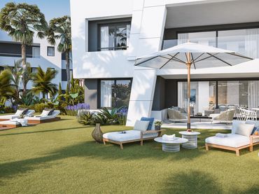 Bajo con piscina en venta en Selwo