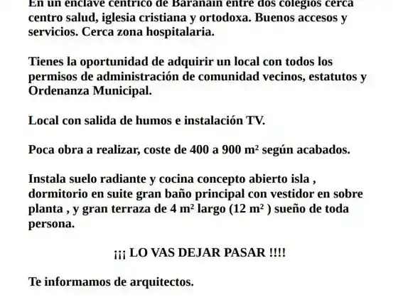 Parking de Piso en venta en Barañáin / Barañain con Parquet y Amueblado