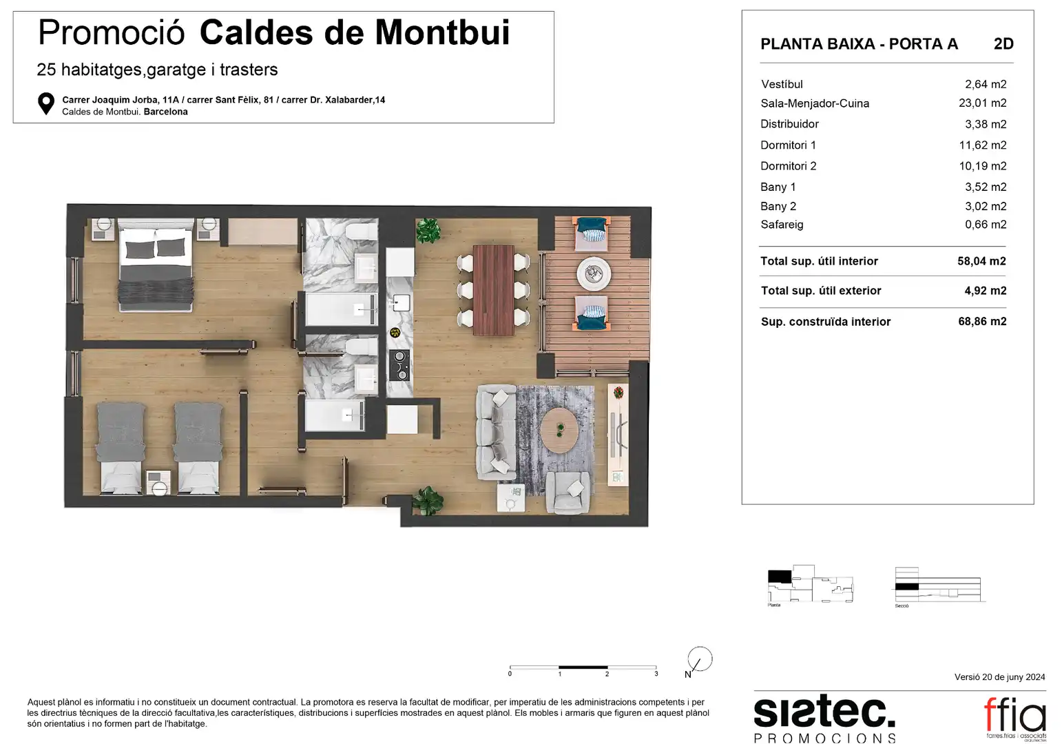 Bajo de obra nueva con terraza en venta en Carrer Doctor Xalabarder 14