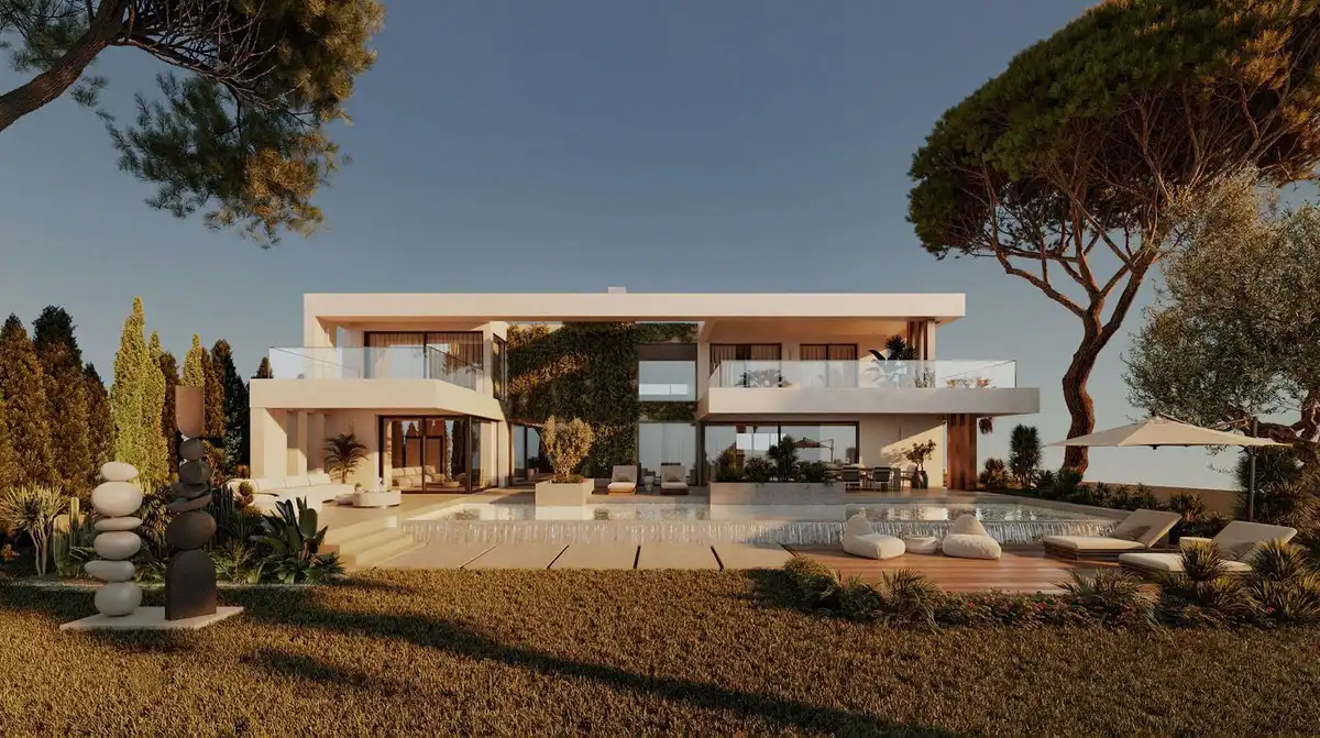 Exterior view of Houses for sale in Estepona  with Air Conditioner, Private garden and Terrace