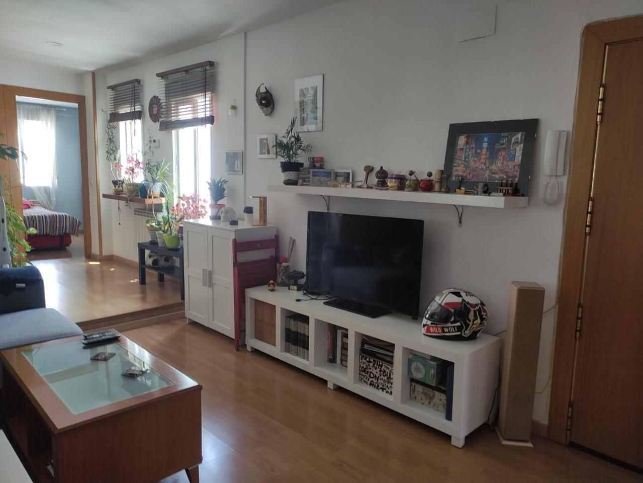 Sala de estar de Piso en venta en  Zaragoza Capital con Calefacción y Amueblado