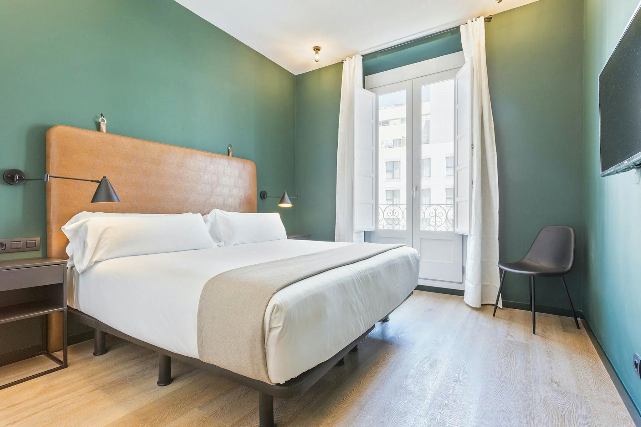 Bedroom of Flat to rent in  Madrid Capital  with Air Conditioner, Heating and Furnished