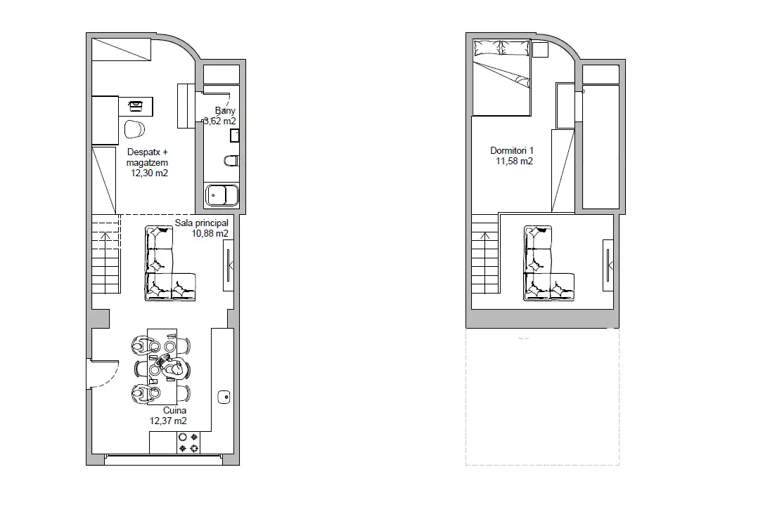 Büro zum Verkauf in L'Hospitalet de Llobregat mit Klimaanlage, Abstellraum und Alarm
