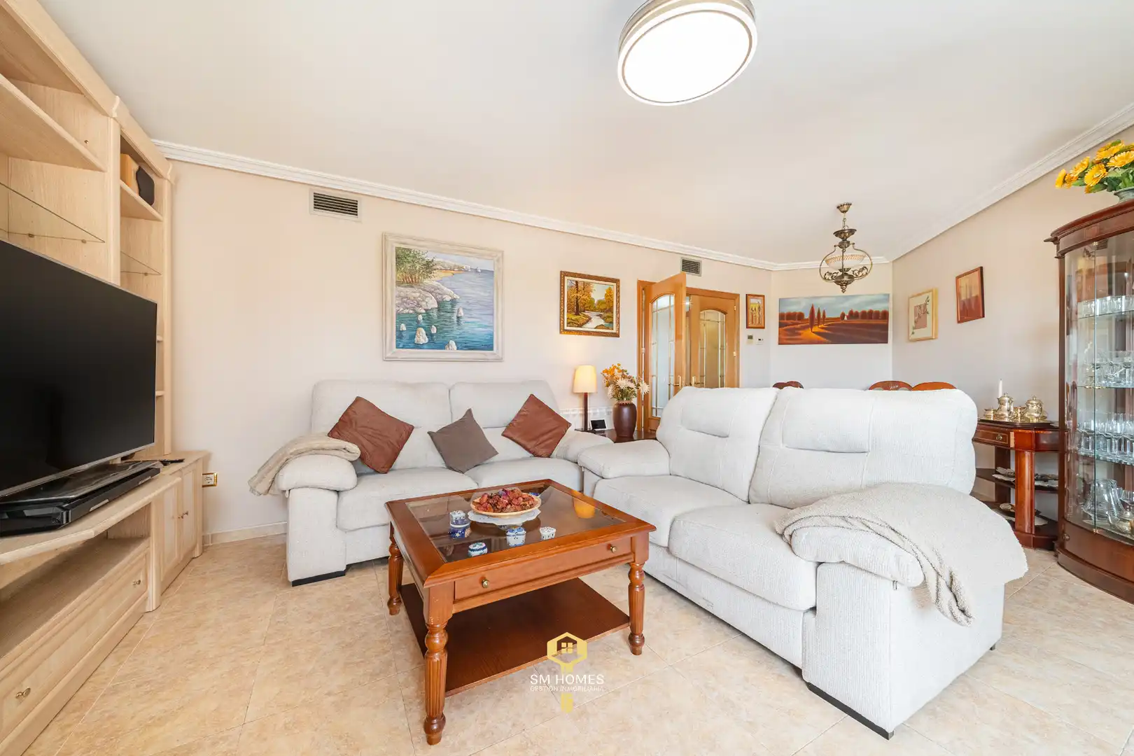 Sala de estar de Piso en venta en Coslada con Aire acondicionado, Trastero y Piscina comunitaria