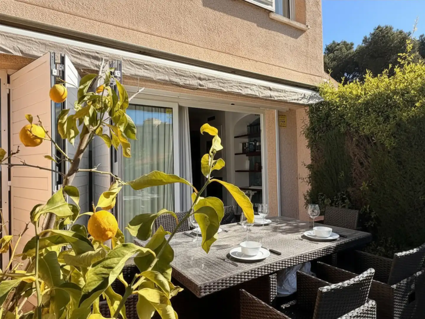 Terrassa de Casa adosada en venda en Sant Feliu de Guíxols amb Calefacció, Jardí privat i Piscina