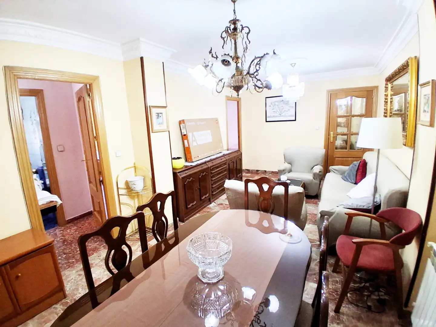 Sala d'estar de Pis de lloguer en Granada amb Calefacció, Moblat i Forn