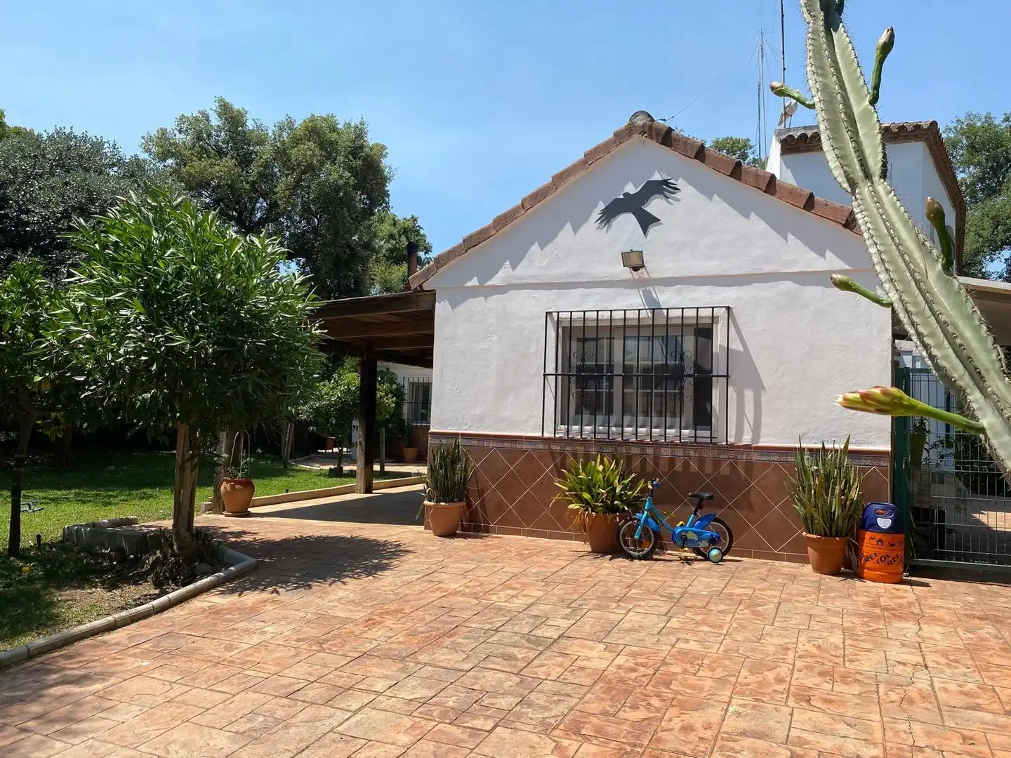 Vista exterior de Casa o xalet en venda en Los Barrios amb Jardí privat, Terrassa i Traster