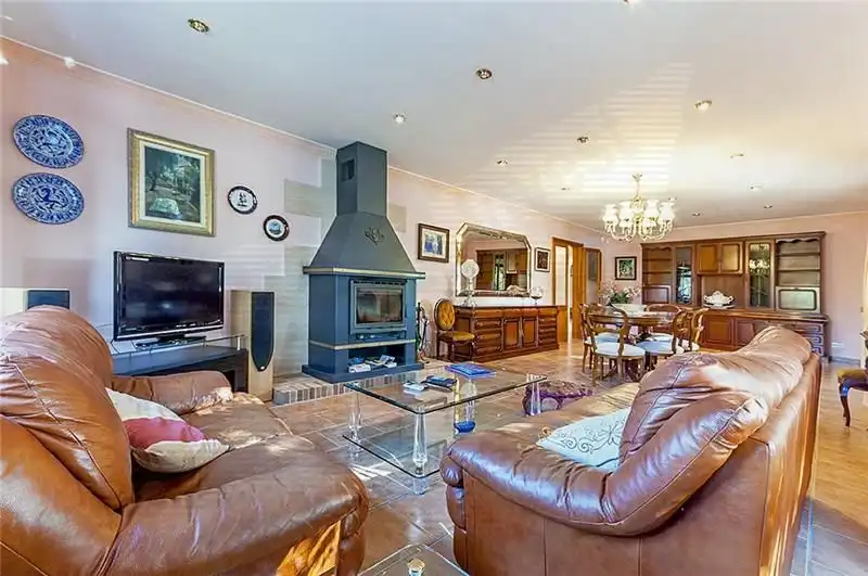 Sala de estar de Finca rústica en venta en  Palma de Mallorca con Calefacción, Jardín privado y Terraza