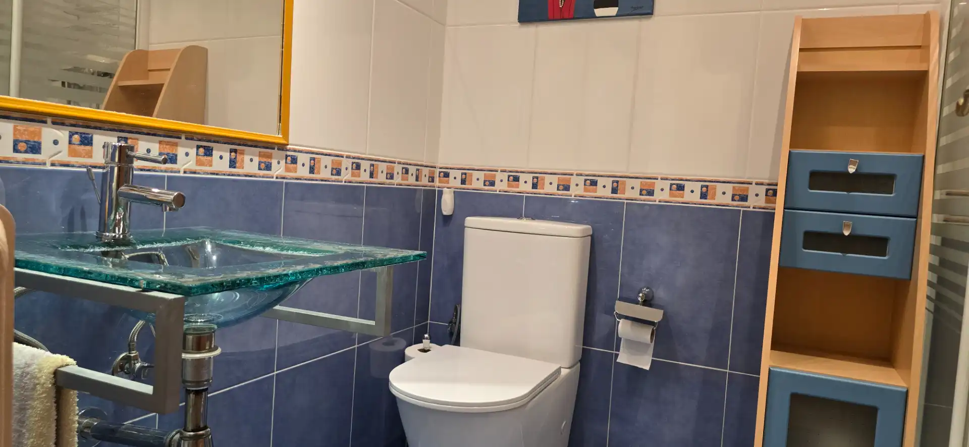 Bathroom of Flat for sale in Madrid  with Heating, Private garden and Terrace