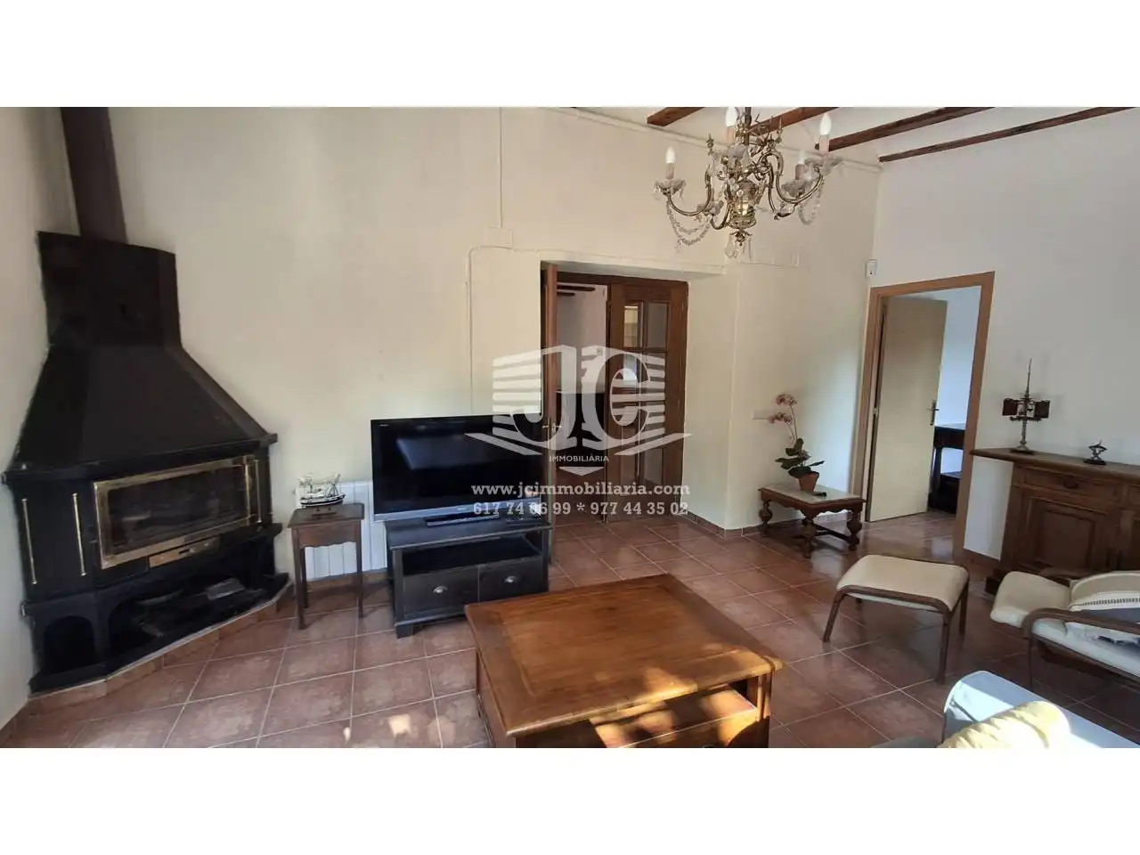 Living room of Flat for rent in Tortosa  with Heating, Terrace and Furnished