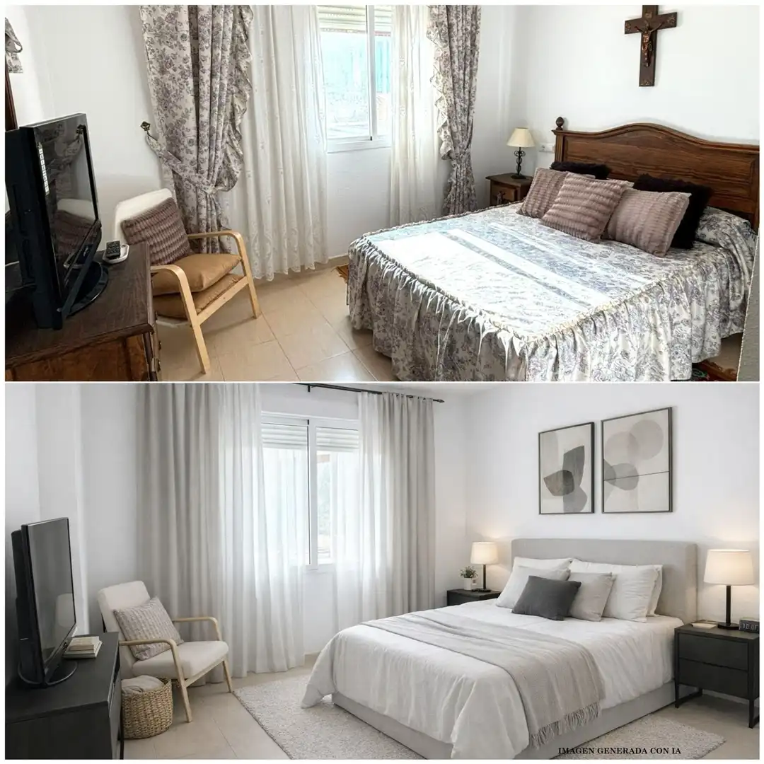 Schlafzimmer von Wohnung zum Verkauf in Alhaurín de la Torre mit Terrasse, Möbliert und Gemeinschaftspool