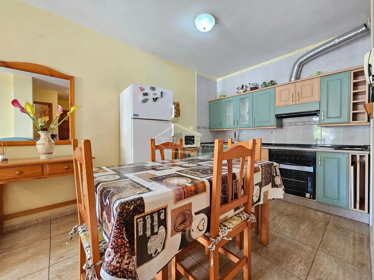 Kitchen of Flat for sale in Guía de Isora  with Terrace, Furnished and Oven