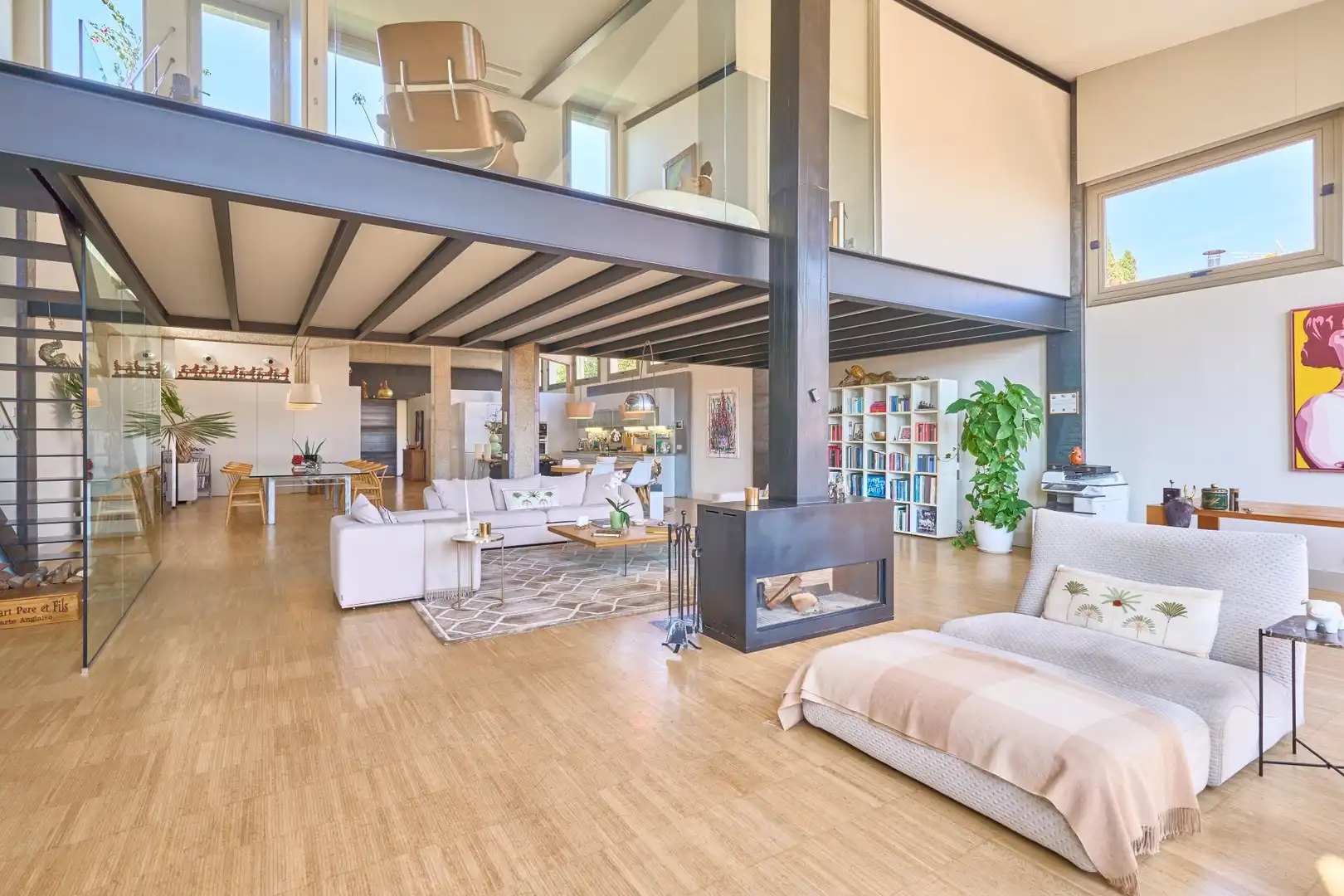 Living room of Houses for sale in  Palma de Mallorca  with Air Conditioner, Heating and Parquet flooring
