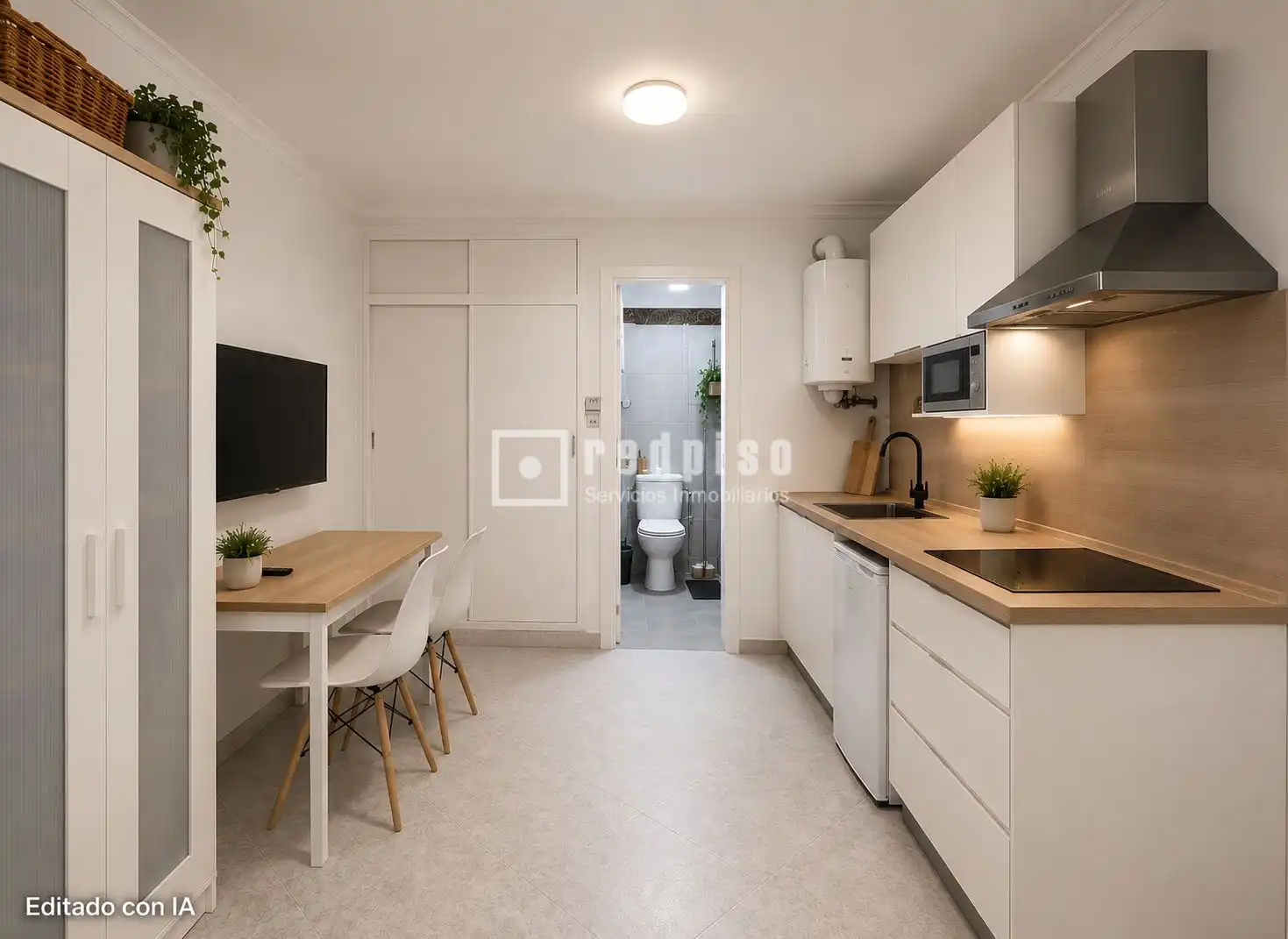 Küche von Wohnung zum Verkauf in Rincón de la Victoria mit Privatgarten und Schwimmbad