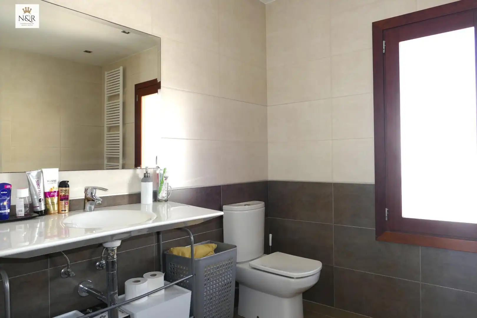 Badezimmer von Haus oder Chalet zur Miete in Binissalem mit Klimaanlage, Heizung und Privatgarten