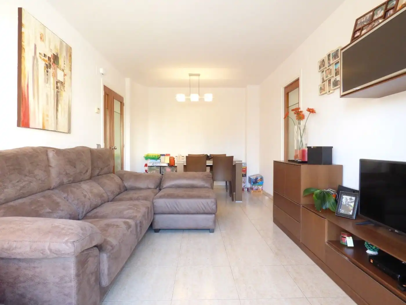 Sala de estar de Piso en venta en Salt con Aire acondicionado, Calefacción y Terraza