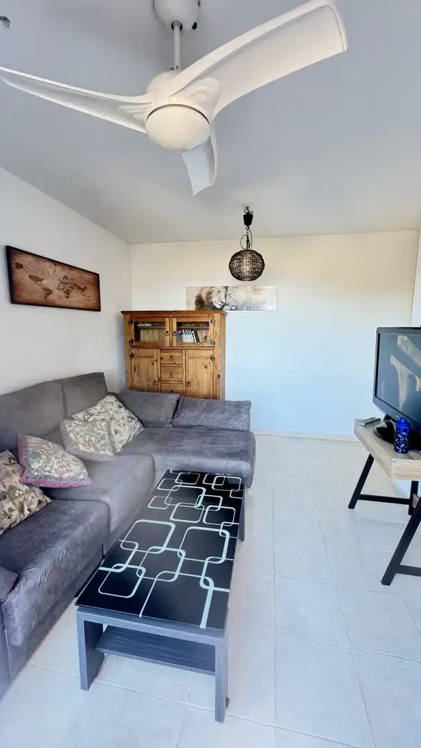Living room of Apartments for sale in Vícar  with Terrace, Swimming Pool and Balcony